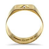 PAGE Estate Ring 18k Yellow Gold Geometric Band 8.5