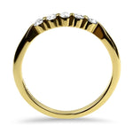 PAGE Estate Wedding Band 18K Yellow Gold Hearts on Fire Diamond Band 7.5