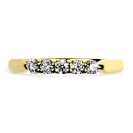 PAGE Estate Wedding Band 18K Yellow Gold Hearts on Fire Diamond Band 7.5
