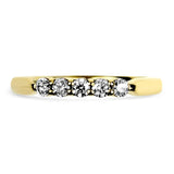PAGE Estate Wedding Band 18K Yellow Gold Hearts on Fire Diamond Band 7.5