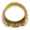 PAGE Estate Ring 18k Yellow Gold Three Stone Ring 5.5