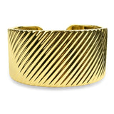 PAGE Estate Bracelet 18k Yellow Gold Wide Cuff Bracelet