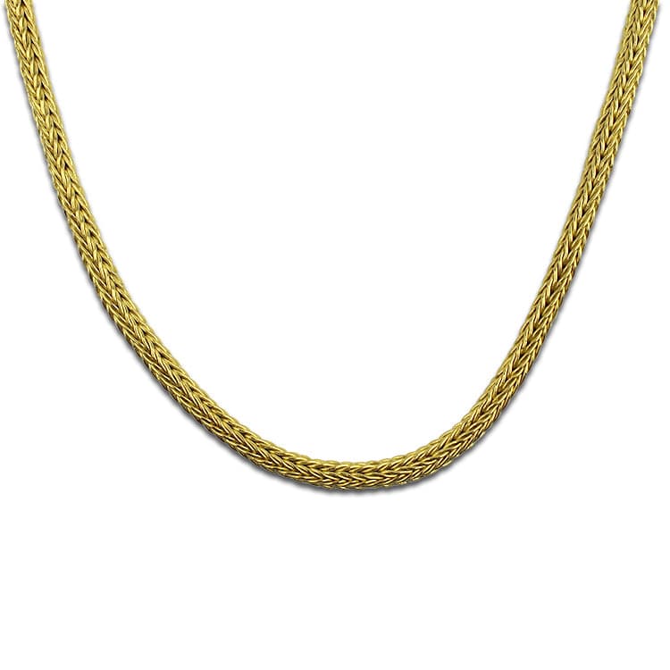 PAGE Estate Necklaces and Pendants 22K Yellow Gold Fancy Weave Necklace