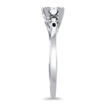 PAGE Estate Engagement Ring Classic .82ct Diamond Ring with Baguettes 7