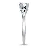 PAGE Estate Engagement Ring Classic .82ct Diamond Ring with Baguettes 7