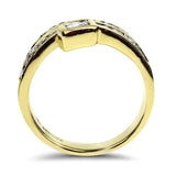 PAGE Estate Ring Copy of 14K Yellow Gold Diamond and Bark Fashion Ring 5.50