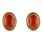 PAGE Estate Earring Coral Clip-On Earrings