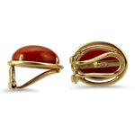 PAGE Estate Earring Coral Clip-On Earrings