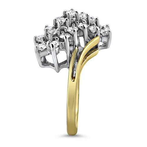 PAGE Estate Ring Diamond Waterfall Ring 6.25