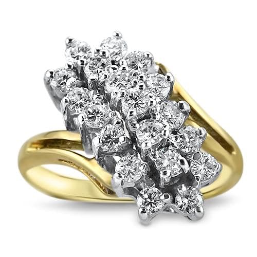 PAGE Estate Ring Diamond Waterfall Ring 6.25