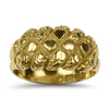 PAGE Estate Ring Edwardian 18K Yellow Gold Engraved Tapered Ring 6.75