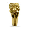PAGE Estate Ring Edwardian 18K Yellow Gold Engraved Tapered Ring 6.75
