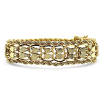 PAGE Estate Bracelet Fancy Heart Link Charm Bracelet