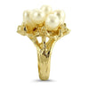 PAGE Estate Ring Floral Pearl Cluster Ring 4.5