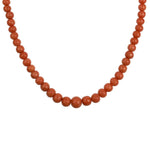 PAGE Estate Necklaces and Pendants Graduated Coral Bead Necklace 20"