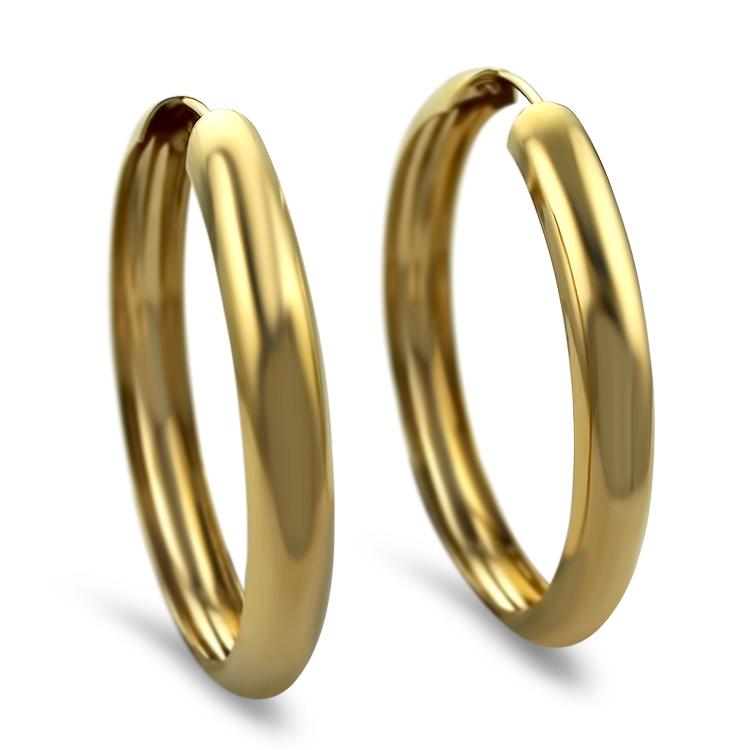 PAGE Estate Earring Large Hoop Earrings