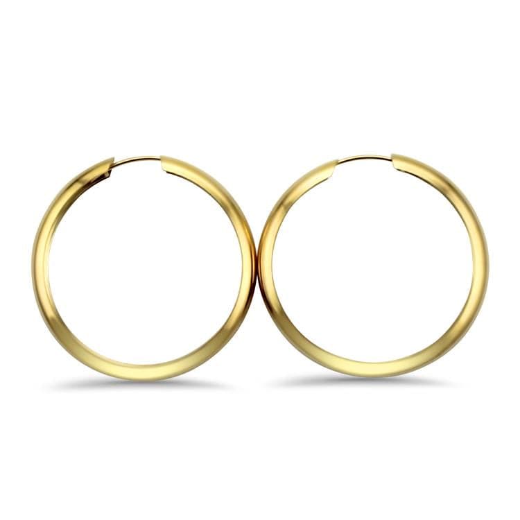 PAGE Estate Earring Large Hoop Earrings