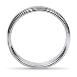 PAGE Estate Wedding Band Platinum 4.75mm Milgrain Half Round Wedding Band 10.5