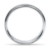PAGE Estate Wedding Band Platinum 4.75mm Milgrain Half Round Wedding Band 10.5