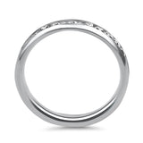 PAGE Estate Wedding Band Platinum Channel Diamond Eternity Band - Finger Size 7 7