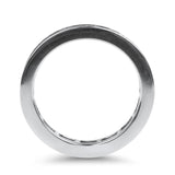 PAGE Estate Wedding Band Platinum Channel Set Straight Baguette Diamond Band 6.25