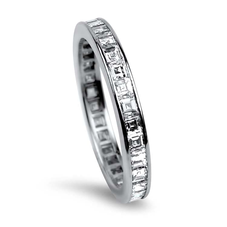 PAGE Estate Wedding Band Platinum Diamond Eternity Band 7