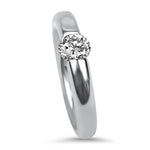 PAGE Estate Engagement Ring Platinum Neissing Spannring Tension Set .50ct Diamond Solitaire Ring - Finger Size 5.5 5.75