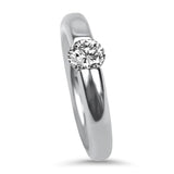 PAGE Estate Engagement Ring Platinum Neissing Spannring Tension Set .50ct Diamond Solitaire Ring - Finger Size 5.5 5.75