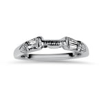PAGE Estate Wedding Band Platinum Tacori Fitted Diamond Wedding Band 6.5