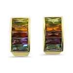 PAGE Estate Earring Rainbow Gemstone Earrings