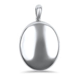 PAGE Estate Necklaces and Pendants Silver Victorian Oval Floral Enameled Locket