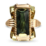 PAGE Estate Ring Spinel & Gold Cocktail Ring 5.75