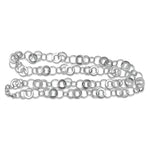 PAGE Estate Necklaces and Pendants Sterling Silver Open Circles Link Necklace