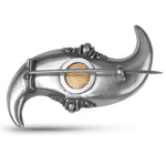 PAGE Estate Pins & Brooches Victorian Etruscan Revival Double Horn Brooch