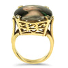 PAGE Estate Ring Vintage 14K Yellow Gold Oval Portrait Ring 5.5