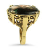 PAGE Estate Ring Vintage 14K Yellow Gold Oval Portrait Ring 5.5