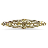 PAGE Estate Pins & Brooches Vintage Diamond Filigree Pin