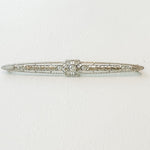 PAGE Estate Pins & Brooches Vintage Filigree Old European Cut Diamond Pin