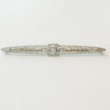 PAGE Estate Pins & Brooches Vintage Filigree Old European Cut Diamond Pin