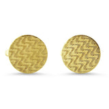 PAGE Estate Men's Jewelry Wavy Cuff Links