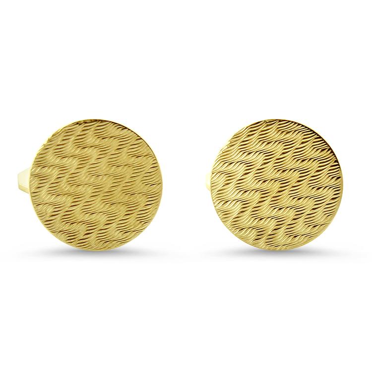 PAGE Estate Men's Jewelry Wavy Cuff Links