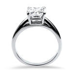 PAGE Estate Engagement Ring White Gold 2.01cts Radiant Diamond Solitaire Ring 4.75