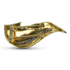 PAGE Estate Pins & Brooches Yellow Gold & Diamond Fluted Brooch