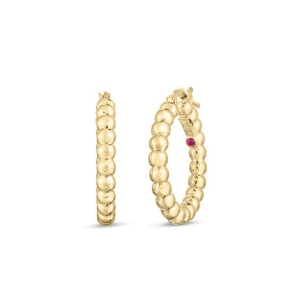 Roberto Coin Earring 18K Yellow Gold Oro Classic Hoop Earrings