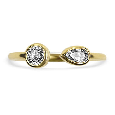 Roberto Coin Ring 18k Yellow Gold Roberto Coin Dolce Diamond Ring 6.5