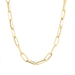 Roberto Coin Necklaces and Pendants Designer Gold 18k Yellow Gold Paperclip Necklace