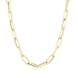 Roberto Coin Necklaces and Pendants Designer Gold 18k Yellow Gold Paperclip Necklace