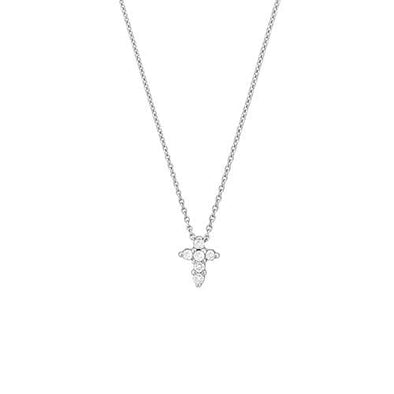 Roberto Coin Necklaces and Pendants Tiny Treasures Small Diamond Cross Necklace