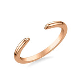 Sincerely Springer's Wedding Band 14K Rose Gold Contemporary Thin Open Wedding Band