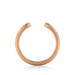 Sincerely Springer's Wedding Band 14K Rose Gold Contemporary Thin Open Wedding Band